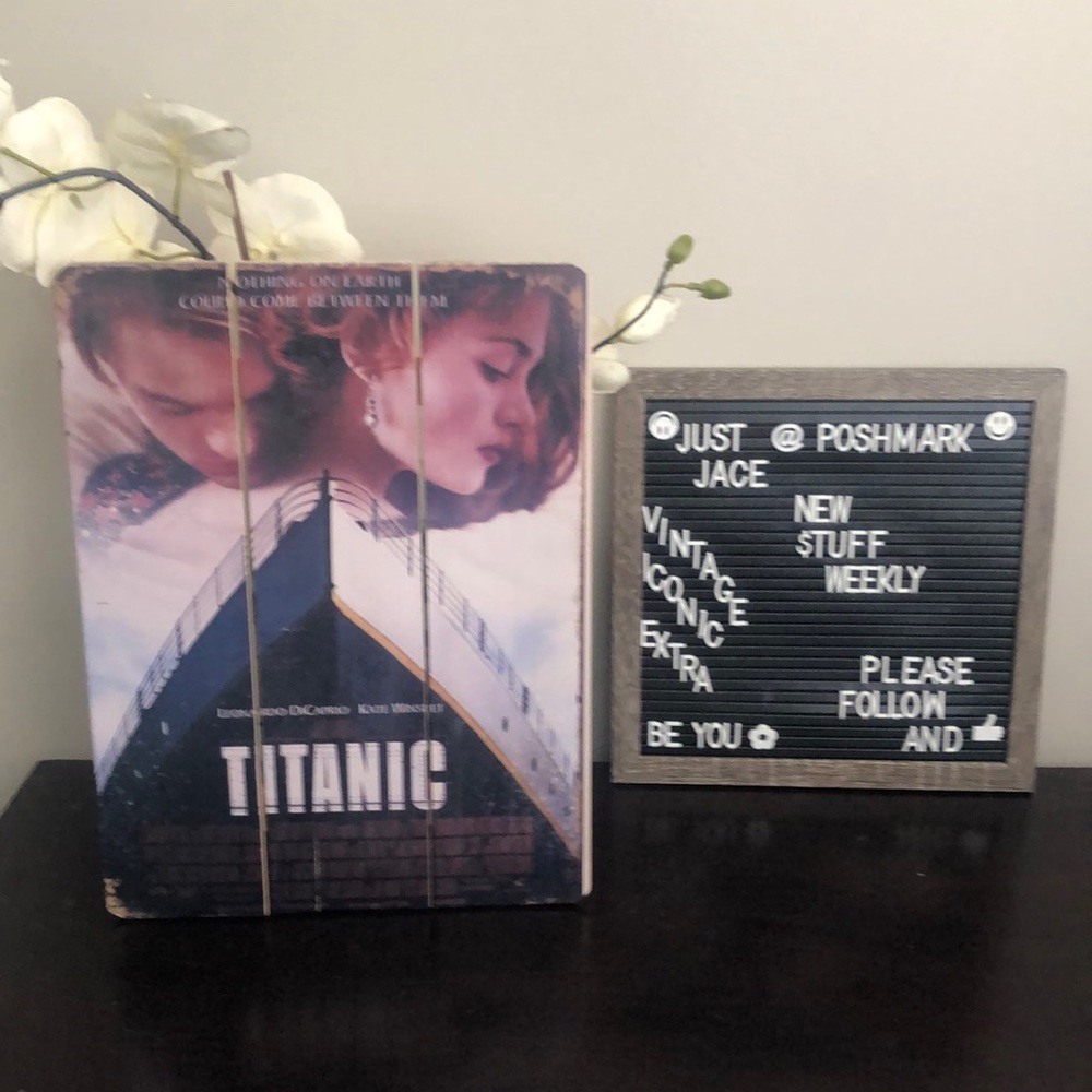 Wooden wall art Titanic